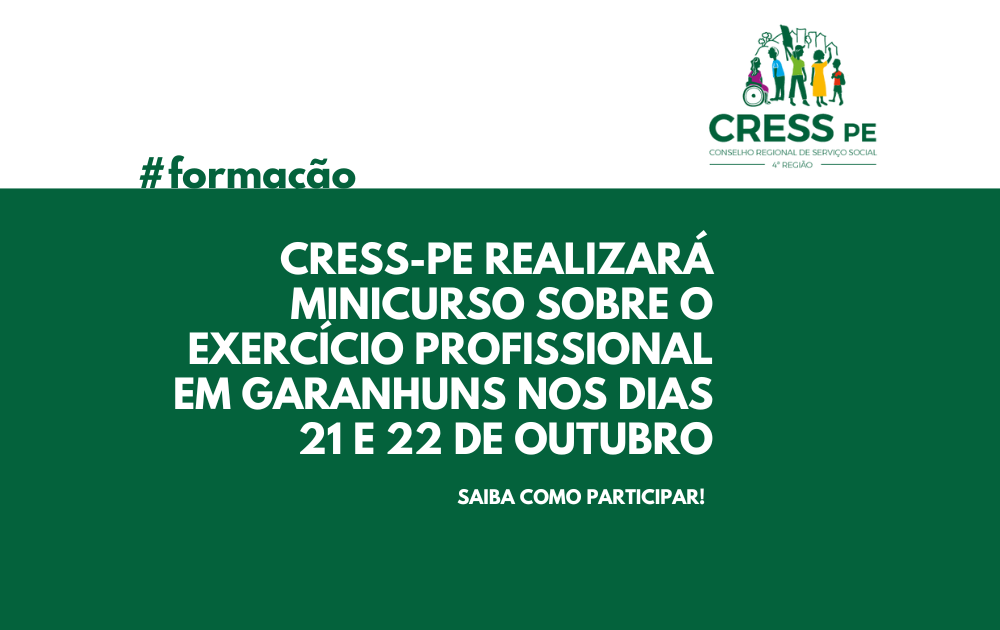 Participe do Minicurso em Garanhuns!