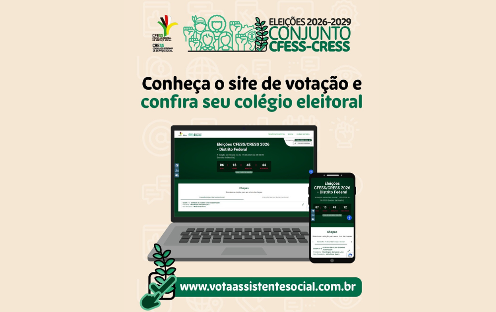 Assistente Social, você já conhece o site de votação das Eleições CFESS-CRESS?